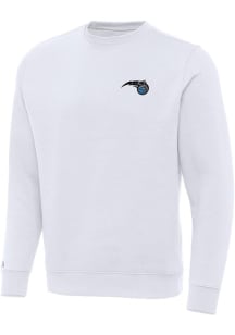 Antigua Orlando Magic Mens White Alternate Victory Long Sleeve Crew Sweatshirt