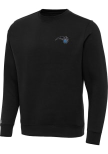 Antigua Orlando Magic Mens Black Alternate Victory Long Sleeve Crew Sweatshirt