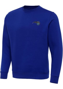 Antigua Orlando Magic Mens Blue Alternate Victory Long Sleeve Crew Sweatshirt