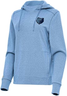 Antigua Memphis Grizzlies Womens Light Blue Alternate Justice Hooded Sweatshirt