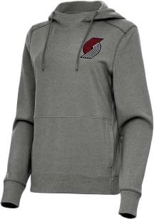 Antigua Portland Trail Blazers Womens Black Justice Hooded Sweatshirt