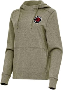 Antigua Toronto Raptors Womens Olive Justice Hooded Sweatshirt