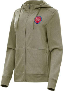 Antigua Detroit Pistons Womens Olive Seeker Light Weight Jacket