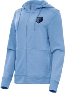 Antigua Memphis Grizzlies Womens Light Blue Alternate Seeker Light Weight Jacket