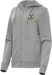 Antigua Milwaukee Bucks Womens Grey Seeker Light Weight Jacket