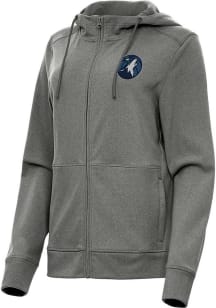 Antigua Minnesota Timberwolves Womens Black Seeker Light Weight Jacket