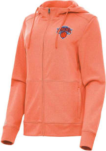 Antigua New York Knicks Womens Orange Seeker Light Weight Jacket