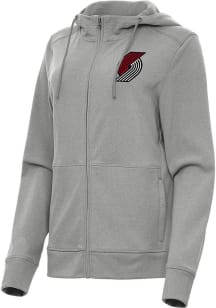 Antigua Portland Trail Blazers Womens Grey Seeker Light Weight Jacket