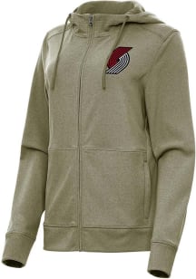 Antigua Portland Trail Blazers Womens Olive Seeker Light Weight Jacket