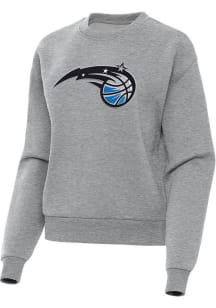 Antigua Orlando Magic Womens Grey Full Front Victory Crew Sweatshirt