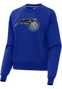 Antigua Orlando Magic Womens Blue Full Front Victory Crew Sweatshirt