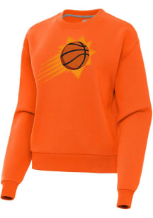 Antigua Phoenix Suns Womens Orange Full Front Victory Crew Sweatshirt