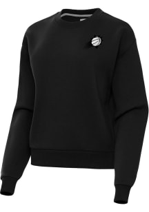 Antigua Phoenix Suns Womens Black Metallic Victory Crew Sweatshirt