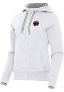 Antigua Toronto Raptors Womens White Victory Long Sleeve Full Zip Jacket