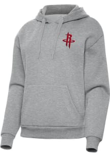 Antigua Houston Rockets Womens Grey Victory Hooded Sweatshirt