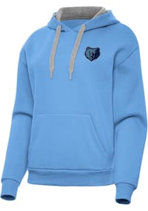 Antigua Memphis Grizzlies Womens Blue Alternate Victory Hooded Sweatshirt