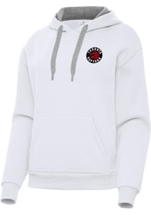 Antigua Toronto Raptors Womens White Victory Hooded Sweatshirt