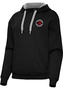 Antigua Toronto Raptors Womens Black Victory Hooded Sweatshirt