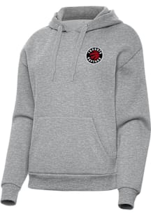 Antigua Toronto Raptors Womens Grey Victory Hooded Sweatshirt