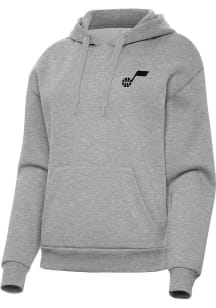 Antigua Utah Jazz Womens Grey Victory Hooded Sweatshirt