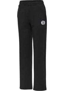 Antigua Brooklyn Nets Womens Victory Black Sweatpants