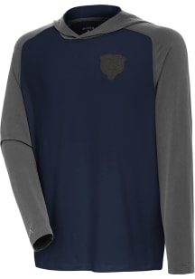 Antigua Chicago Bears Mens  Bear Head Tonal Intrepid Long Sleeve Hoodie