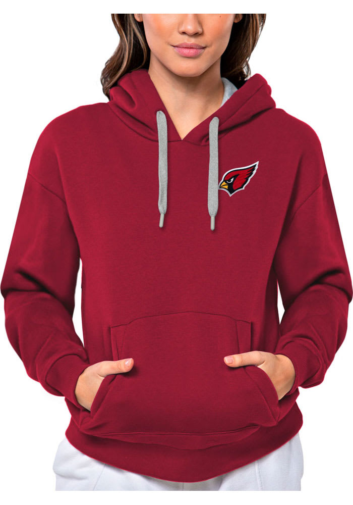 Antigua Arizona Cardinals Women's Red Victory Hooded Sweatshirt, Red, 52% Cot / 48% Poly, Size S, Rally House