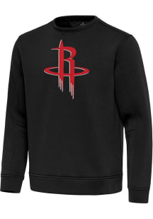 Antigua Houston Rockets Mens  Full Front Relevant Long Sleeve Crew Sweatshirt