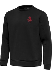 Antigua Houston Rockets Mens  Relevant Long Sleeve Crew Sweatshirt