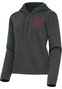 Antigua Houston Rockets Womens Grey Contemporary Qtr Zip