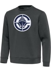 Antigua Los Angeles Clippers Mens Grey Full Front Relevant Long Sleeve Crew Sweatshirt