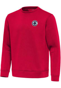 Antigua Los Angeles Clippers Mens Red Relevant Long Sleeve Crew Sweatshirt