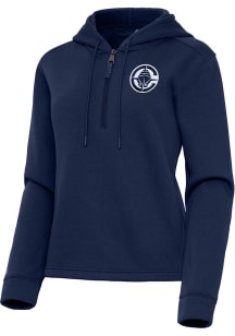Antigua Los Angeles Clippers Womens Navy Blue Contemporary Qtr Zip