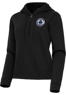 Antigua Los Angeles Clippers Womens Black Contemporary Qtr Zip