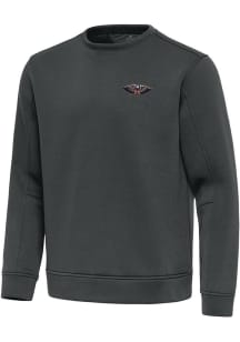 Antigua New Orleans Pelicans Mens Grey Relevant Long Sleeve Crew Sweatshirt