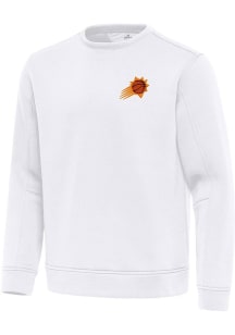 Antigua Phoenix Suns Mens White Relevant Long Sleeve Crew Sweatshirt