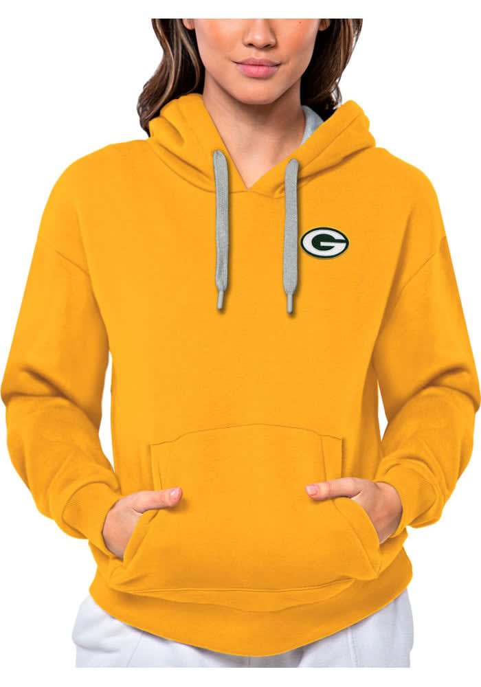 Women's Antigua Green Bay Packers Victory Chenille Pullover Sweatshirt Size: Medium