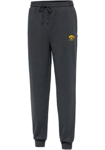 Mens Iowa Hawkeyes Grey Antigua Idol Sweatpants