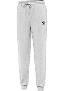 Mens Iowa Hawkeyes Grey Antigua Idol Sweatpants