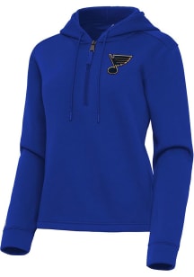 Antigua St Louis Blues Womens Blue Contemporary Qtr Zip