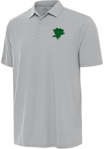 Antigua Pittsburgh Penguins Mens Grey St Patrick's Day Era Design Short Sleeve Polo