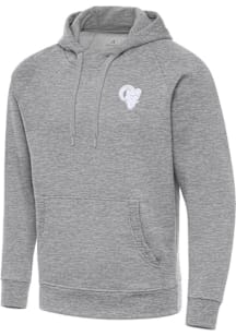 Antigua Los Angeles Rams Mens Grey White Tonal Victory Long Sleeve Hoodie