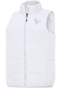 Antigua Houston Texans Womens White White Tonal Experience Vest