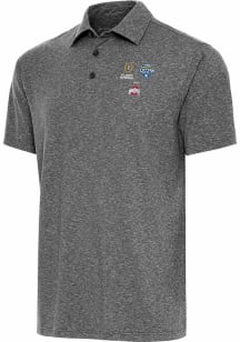 Ohio State Buckeyes Black Antigua 2025 Cotton Bowl Bound Par 3 Big and Tall Polo