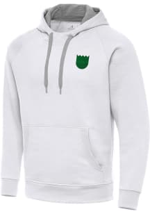 Antigua Sacramento Kings Mens White St Patrick's Day Tonal Victory Long Sleeve Hoodie