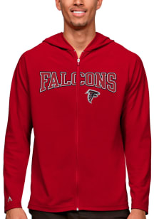 Antigua Atlanta Falcons Mens Red Legacy Long Sleeve Full Zip Jacket