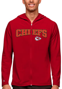Antigua Kansas City Chiefs Mens Red Legacy Long Sleeve Full Zip Jacket