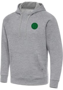 Antigua Chicago Cubs Mens Grey St Patrick's Day Tonal Victory Long Sleeve Hoodie