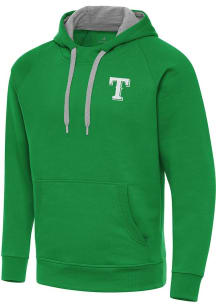 Antigua Texas Rangers Mens Green St Patrick's Day Tonal Victory Long Sleeve Hoodie