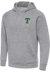 Antigua Texas Rangers Mens Grey St Patrick's Day Tonal Victory Long Sleeve Hoodie